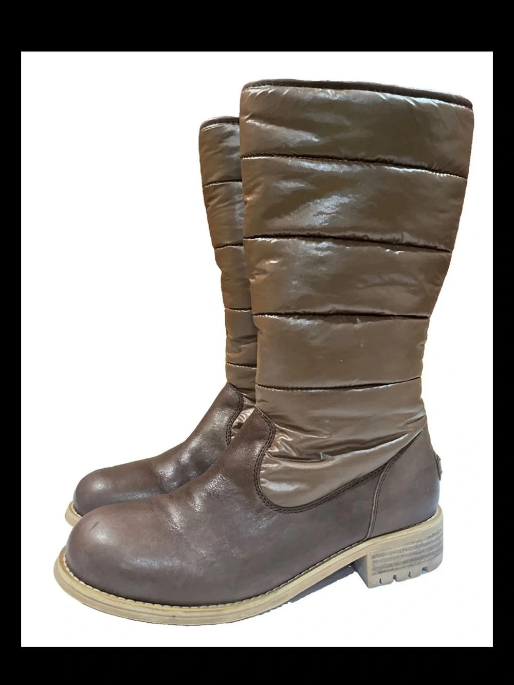 Australia Luxe Collective Brown Quilted Shaft Winter Boots